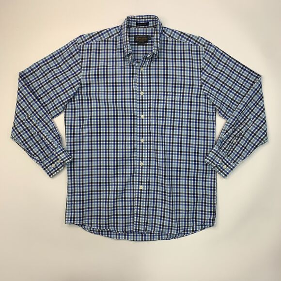 Pendleton Bridgeport Shirt Mens M Medium Plaid Cotton Long Sleeve Button Down - Picture 2 of 10
